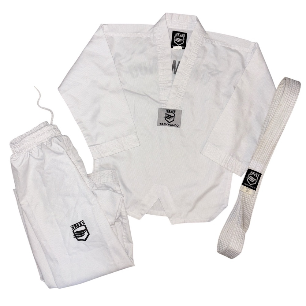 Elite Taekwondo Uniform Set in White